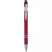 czerwony - Długopis z touch pen-em