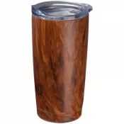 brązowy - Kubek z motywem drewna COSTA RICA