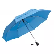 błękitny - Automatyczny, wiatroodporny, kieszonkowy parasol BORA