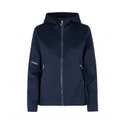 Navy - Kurtka damska ID softshell z kapturem 0837 185 g/m²