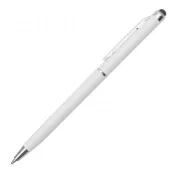 biały - Długopis plastikowy Touch Point
