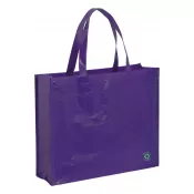 purpura - Torba na zakupy 40x35x15 cm z laminowanego Non-Woven 100 g/m² Flubber