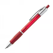 czerwony - Długopis plastikowy