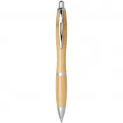 Piasek pustyni-Srebrny - Bambusowy długopis Nash