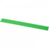 Zielony - Linijka Renzo o długości 30 cm wykonana z tworzywa sztucznego