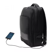 czarny - Plecak dwukomorowy na laptop Oxnard