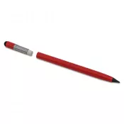 czerwony - Wieczny ołówek reklamowy Lakin