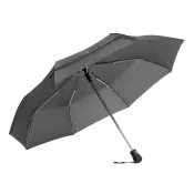 szary - Automatyczny, wiatroodporny, kieszonkowy parasol BORA