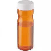 Biały-Pomarańczowy - H2O Eco Base 650 ml screw cap water bottle