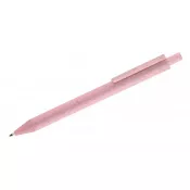różowy - Długopis ze słomy pszennej REVI