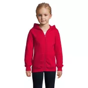 Bluza dziecięca z kapturem 260 g/m² Sol's STONE KIDS Czerwony