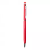 czerwony - Długopis metalowy błyszczący z  touch pen-em | Raymond