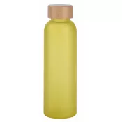 żółty - Szklana butelka TAKE FROSTY 500 ml