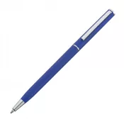 niebieski - Długopis plastikowy z mechanizmem obrotowym