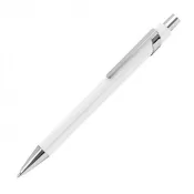 biały - Długopis reklamowy metalowy - matowy