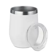 Kubek stalowy dwuścienny 300 ml CHIN CHIN Bialy