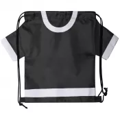 czarny - Worek ze sznurkiem "koszulka kibica", rozmiar dziecięcy