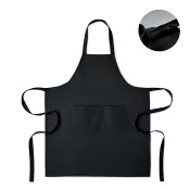 Fartuch z bawełny organicznej 240 g/m² GAMMA Czarny
