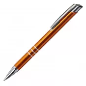 pomarańczowy - Długopis reklamowy aluminiowy LINDO
