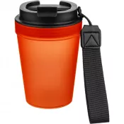 pomarańczowy - Kubek podróżny 350 ml