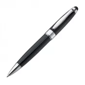 czarny - Długopis metalowy do ekranów dotykowych