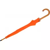 pomarańczowy - Parasol automatyczny drewniany Ø105 cm NANCY