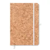 Notes A5 w korkowej okładce 96 kartek w linię SUBER Bialy
