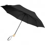 Czarny - Wiatroodporny parasol manualny Ø106 cm Birgit z PET z recyklingu