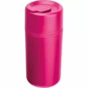 różowy - Kubek termiczny z polipropylenu GENOA 500 ml