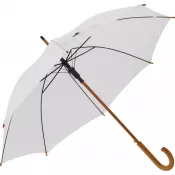 biały - Parasol automatyczny Ø105 rPET HASSELT