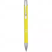 Żółty - Aluminiowy długopis automatyczny Moneta