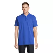 Koszulka polo unisex z czesanej bawełny Sol's PULSE Niebieski