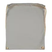 Light Grey - Plecak bawełniany na sznurkach Jassz 140 g/m², 38 x 42 cm