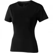 Czarny - Damski t-shirt Nanaimo z krótkim rękawem