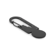 Brelok wielofunkcyjny z żetonem do wózka MULTIKEY Czarny