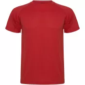 Czerwony - Montecarlo sportowa koszulka dziecięca z krótkim rękawem