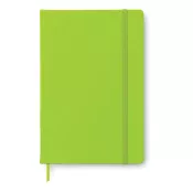 Notes A5 w okładce PU 96 kartek gładkie ARCONOT PLAIN Limonka