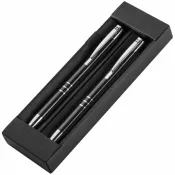 czarny - Zestaw piśmienniczy ołówek i długopis