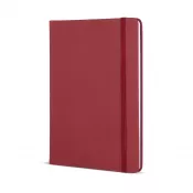 bordowy - Notatnik A5 z tworzywa PU z kartkami FSC