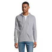 Bluza unisex z kapturem rozpinana 260 g/m² Sol's STONE Szary Melanż 2