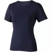 Granatowy - Damski t-shirt Nanaimo z krótkim rękawem