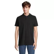 Koszulka polo unisex z czesanej bawełny Sol's PULSE Czarny