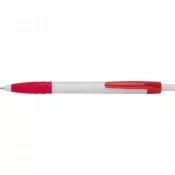 czerwony - Długopis plastikowy Newport