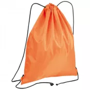 pomarańczowy - Worek na sznurkach sportowy poliester, 32.5 x 43 cm