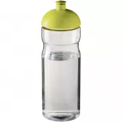 Limonka-Przezroczysty - Bidon H2O Base® o pojemności 650 ml z wypukłym wieczkiem