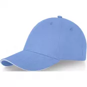 Jasnoniebieski - 6-panelowa czapka baseballowa Darton