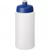 Niebieski-Przezroczysty - Bidon Baseline® Plus o pojemności 500 ml z wieczkiem sportowym