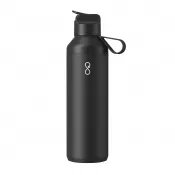 Obsidian Black - Bidon Ocean Bottle Peak GO 710 ml z recyklingowanej stali nierdzewnej