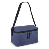 ciemnoniebieski - Torba termoizolacyjna R-PET 600D na 6 puszek 25 x 14,5 x 15,5 cm 5 l