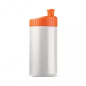 biało / pomarańczowy - Bidon Sportowy Design 500ml